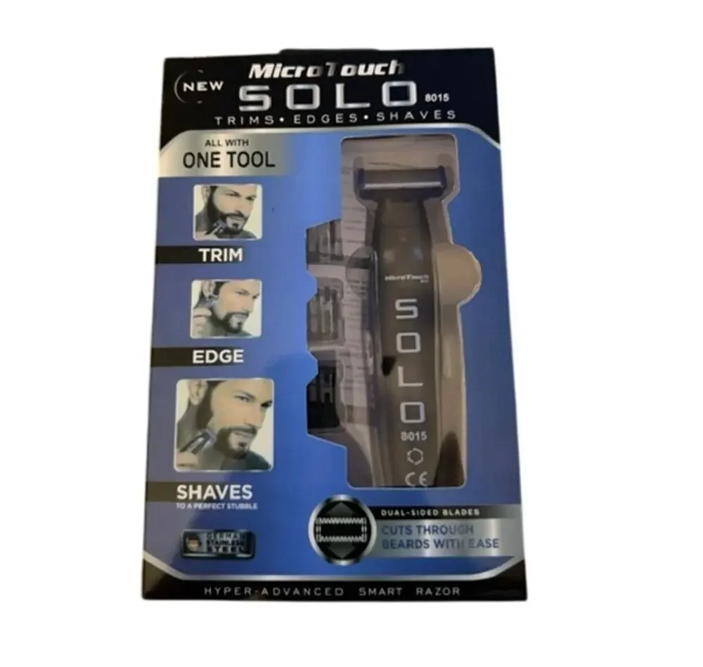 MicroTouch SOLO Men's Trimmer Shaver Razor Beard Body Groomer Wet Dry New NIB
